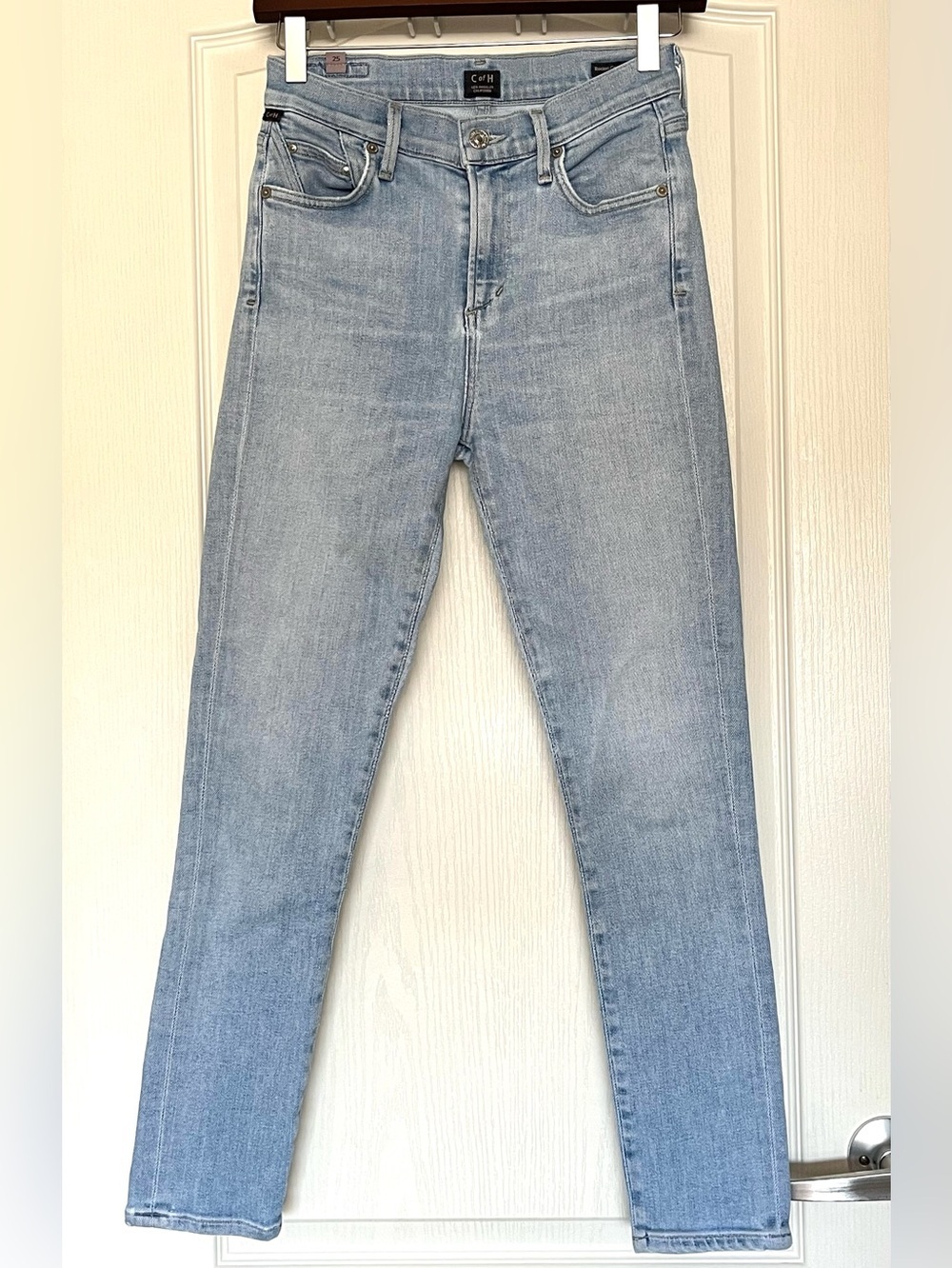 Citizens of Humanity Rocket Crop High Rise Skinny Jeans Size 25 Blue Denim